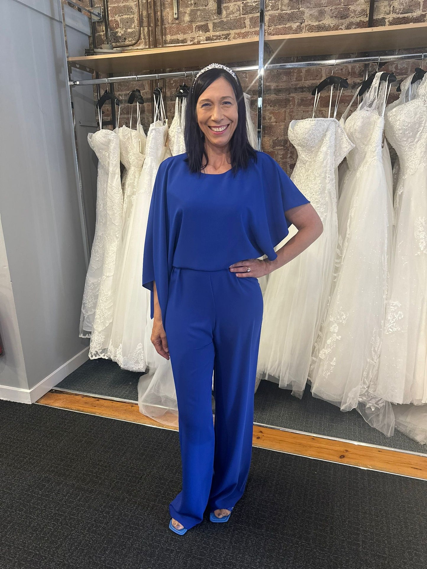 Gorgeous Asymmetric Royal Jumpsuit