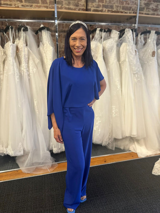Gorgeous Asymmetric Royal Jumpsuit