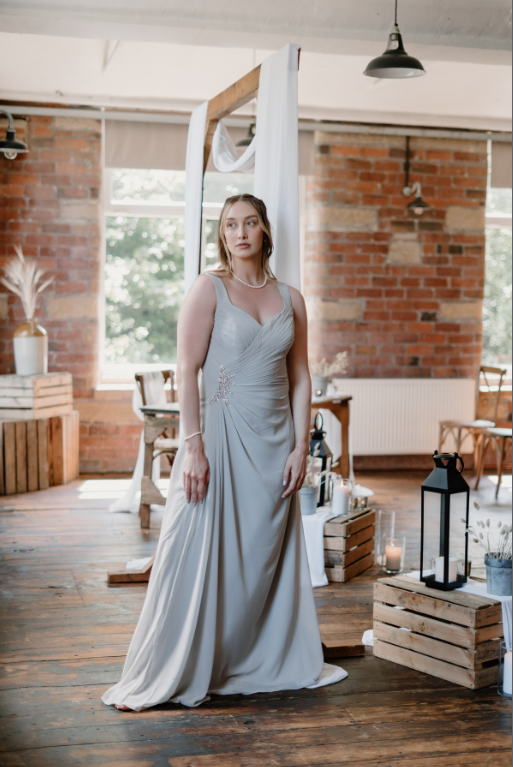 Molly Bridesmaid Dress - Silver